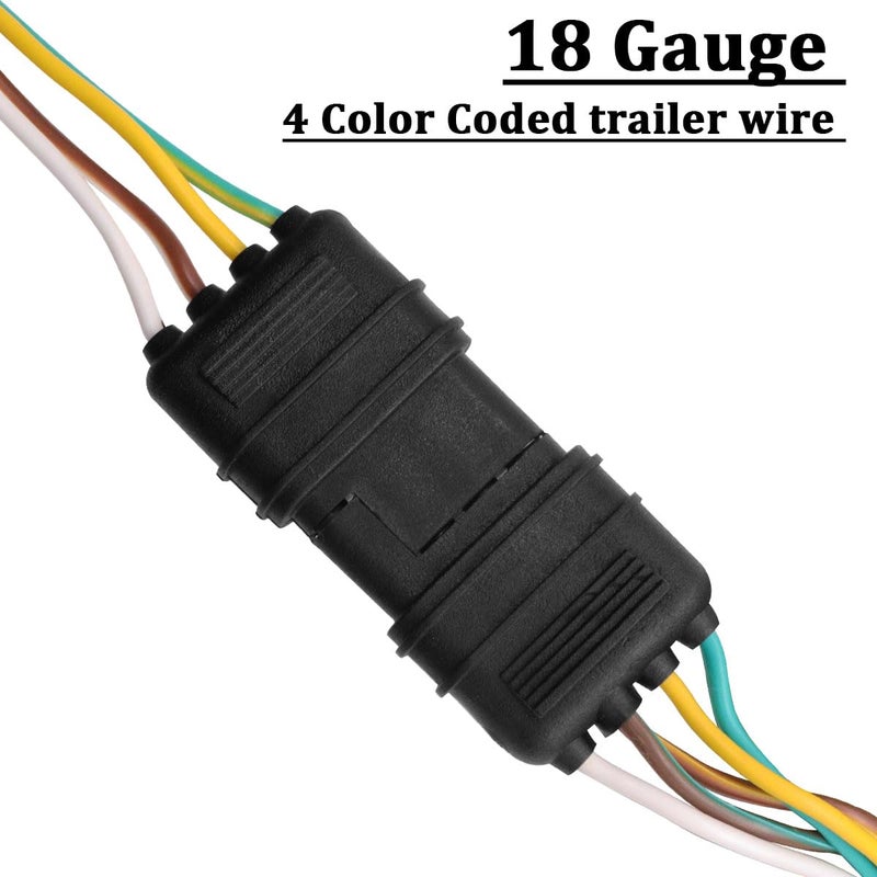 Seamaka 50ft 5 Wire 4Pin Trailer Wiring Harness,Extended Length Trailer Wiring Kit,4-Way Trailer Light Wire for Trailers RV Boat Marine - Image 4